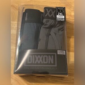 Dixxon Men's Boxer Brief 2-Pack - size 2XL grey/blue NIB
